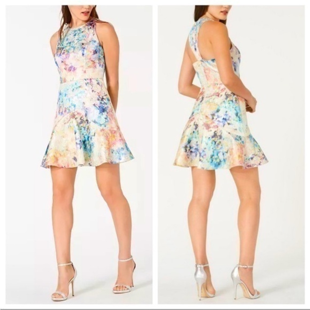 NWT Jacquard dress mini sheath summer